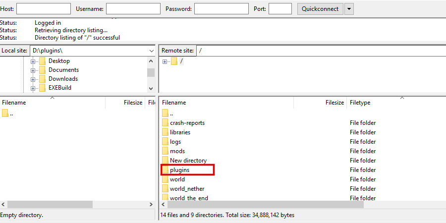 Plugins folder location from Filezilla.