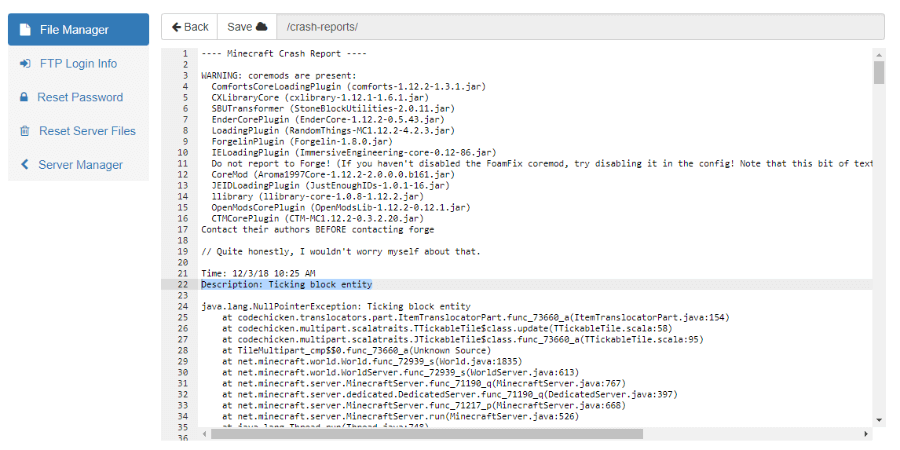 How To Fix A Ticking Entity On A Modded Forge Server