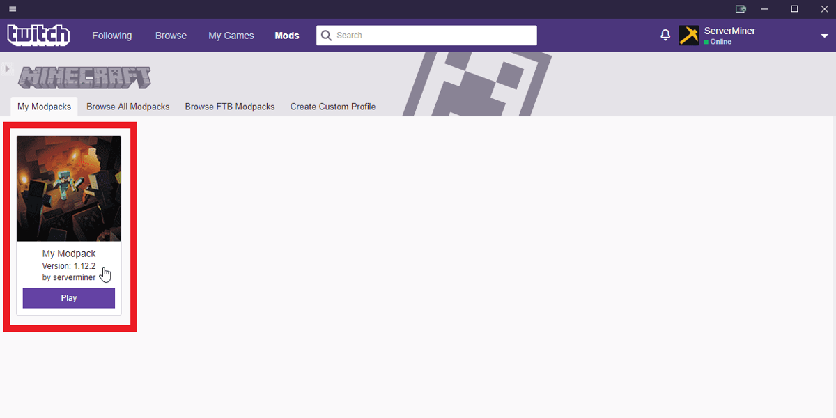 how to host your own minecraft server twitch app