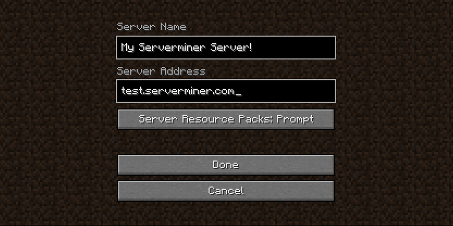 Add server with your server information found on the control panel