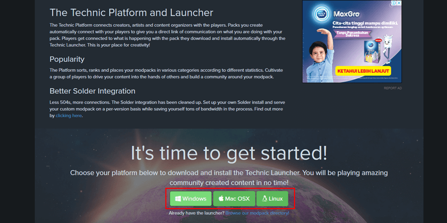 how to use technic launcher for free