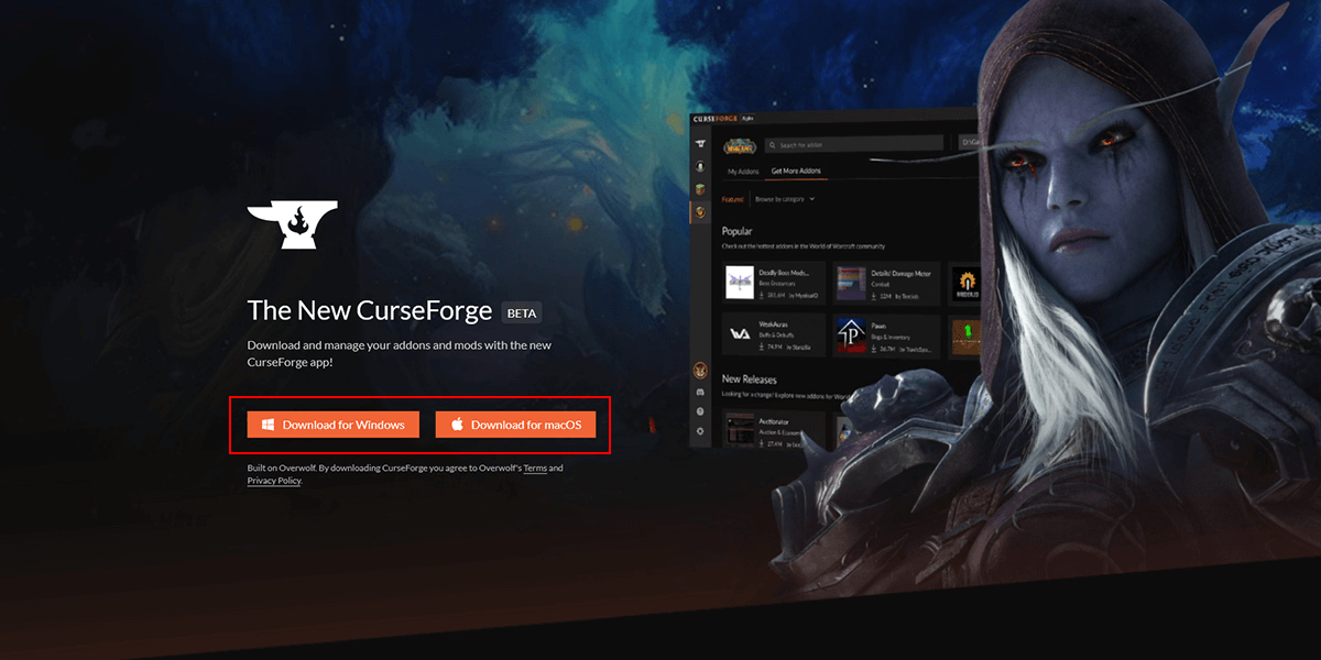 curse forge server download