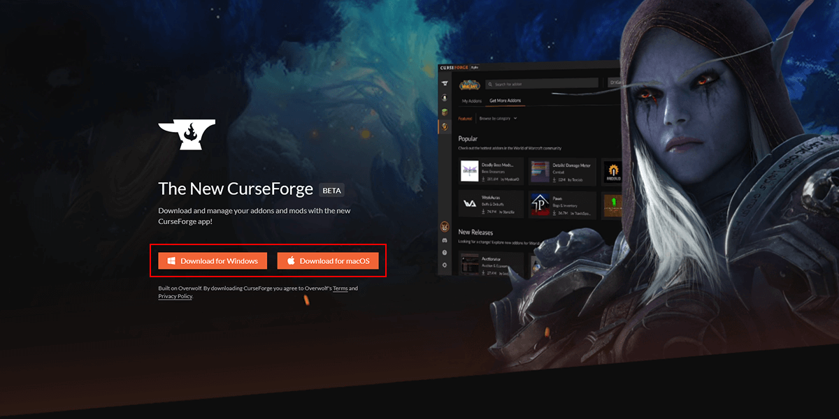 Headover to the CurseForge download