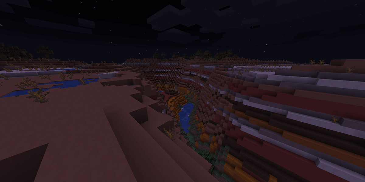 Screenshot of no mobs spawning at night in a Minecraft server