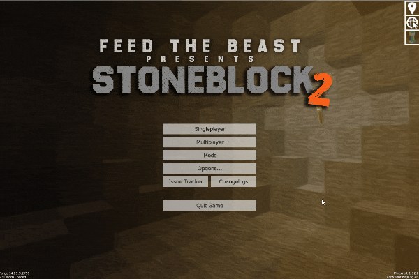 Playing on Stoneblock 2 server