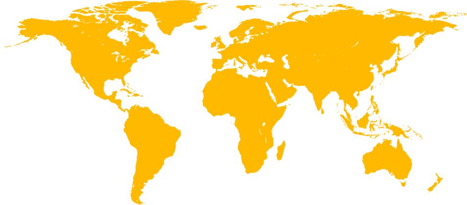 Yellow world map