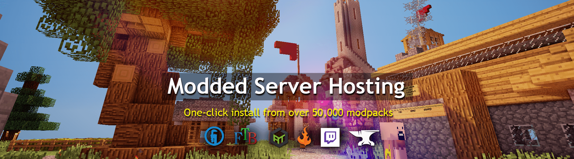 Tag væk Langt væk Mentor Modded Minecraft Server Hosting | ServerMiner